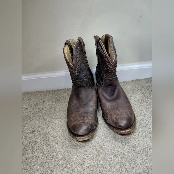 Frye Women Size 8.5B Brown Leather Western Boots - Picture 8 of 13